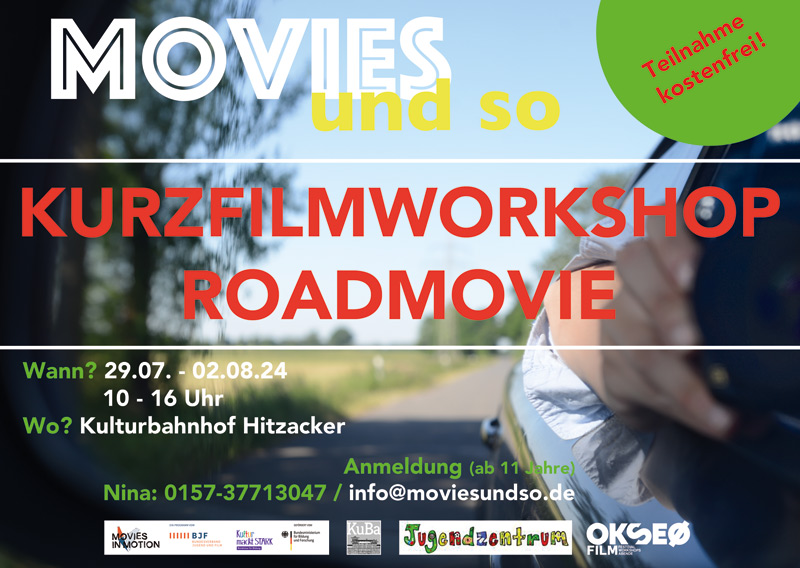 Kurzfilmworkshop – Roadmovie Wendland vom 29.07.24 bis 02.08.24