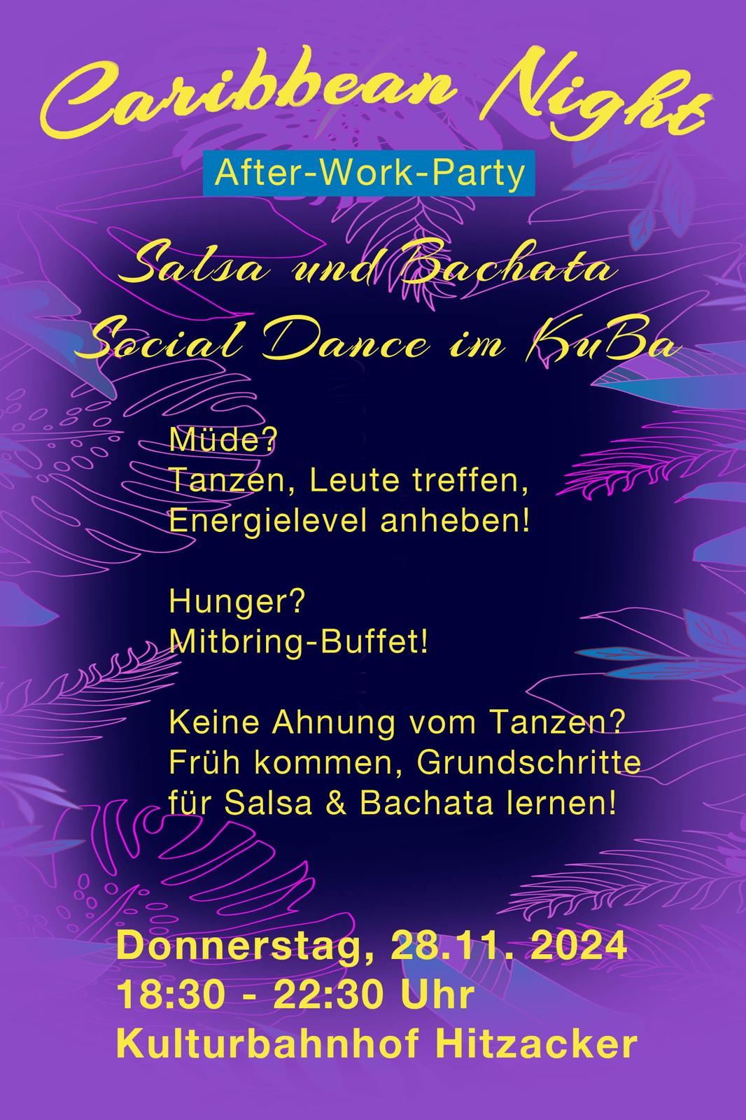 Caribbean Night am 28.11.24 ab 18:30 Uhr